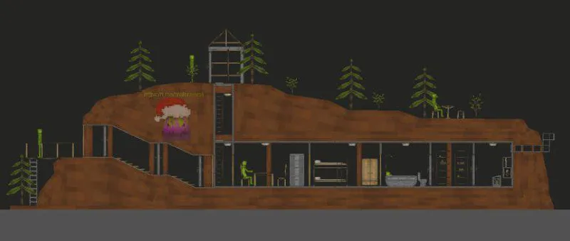 fictional bunker for melon playground mods