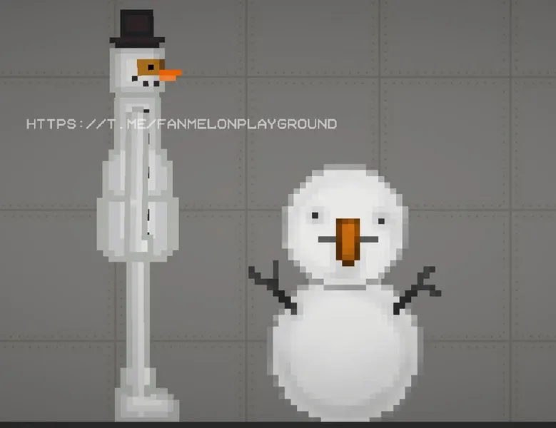 snowman costume for melon playground mods