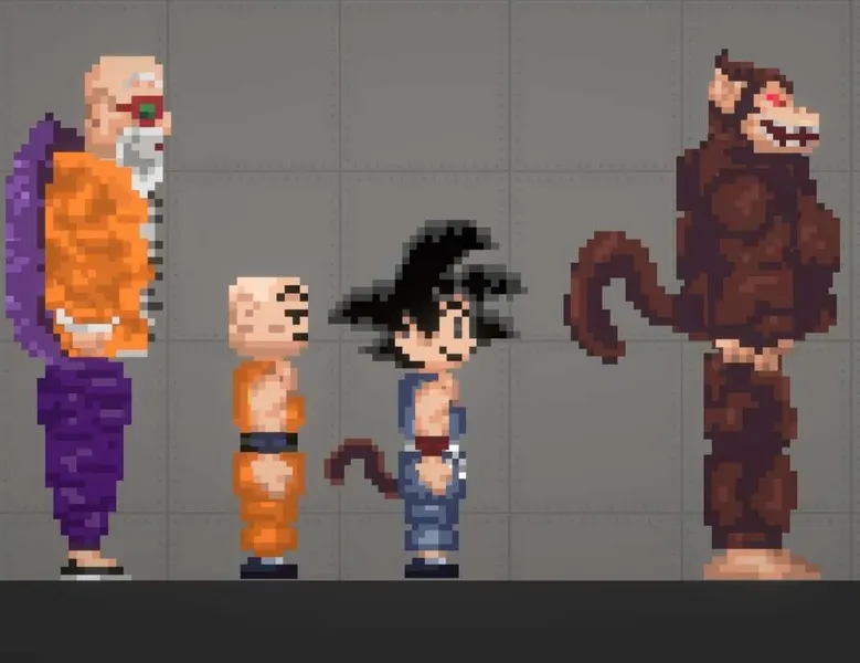 List of Dragon Ball characters for melon playground mods