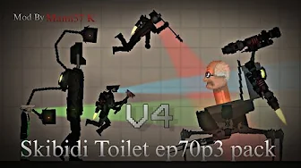 Skibidi Toilet Ep70P3 Mod pack for melon playground mods